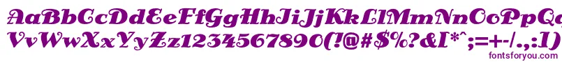 DsSienaBlack Font – Purple Fonts on White Background