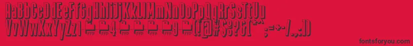 Zacatecas1914DemoFontFfp Font – Black Fonts on Red Background