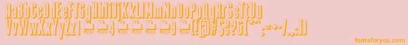 Zacatecas1914DemoFontFfp Font – Orange Fonts on Pink Background