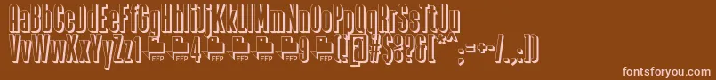 Zacatecas1914DemoFontFfp Font – Pink Fonts on Brown Background