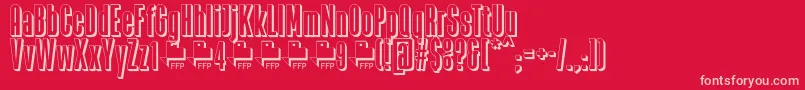 Zacatecas1914DemoFontFfp Font – Pink Fonts on Red Background