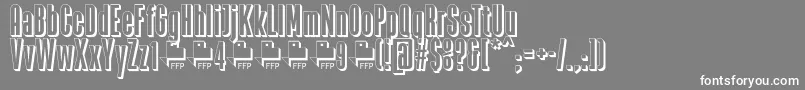 フォントZacatecas1914DemoFontFfp – 灰色の背景に白い文字