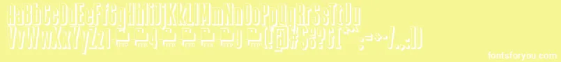 Zacatecas1914DemoFontFfp-fontti – valkoiset fontit keltaisella taustalla