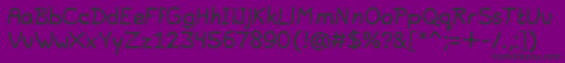 Lavi Font – Black Fonts on Purple Background