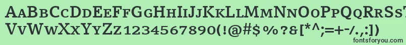CompatilLetterLtComBoldSmallCaps Font – Black Fonts on Green Background