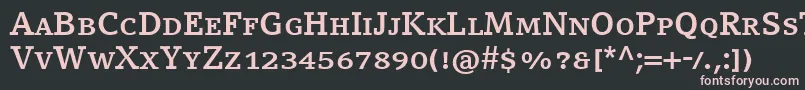 CompatilLetterLtComBoldSmallCaps Font – Pink Fonts on Black Background