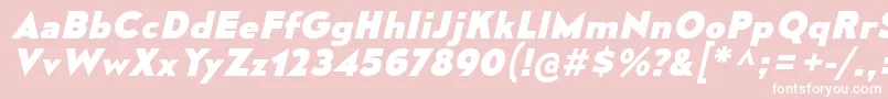 MesmerizeSeEbIt Font – White Fonts on Pink Background