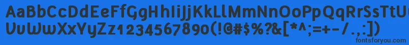 TelluralAltBold Font – Black Fonts on Blue Background