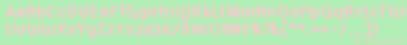 TelluralAltBold Font – Pink Fonts on Green Background