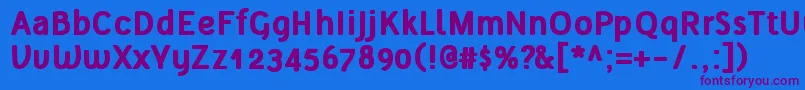 TelluralAltBold Font – Purple Fonts on Blue Background