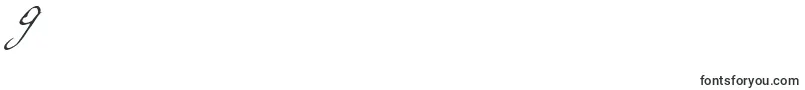 フォントNilliesLoveletters – フォント数字9