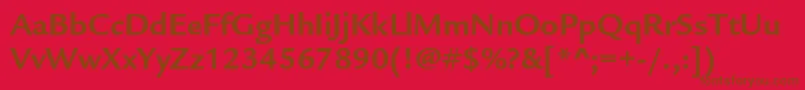LegacysansstdBold Font – Brown Fonts on Red Background