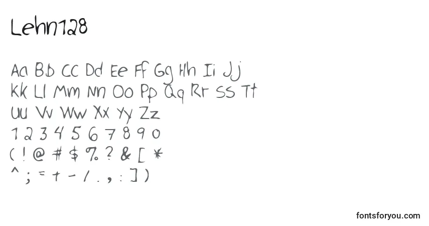 Fuente Lehn128 - alfabeto, números, caracteres especiales