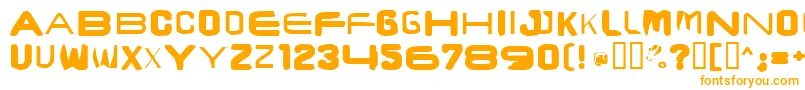 Шрифт Brunstcaps – оранжевые шрифты