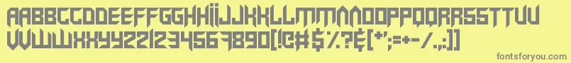 VirtualRave Font – Gray Fonts on Yellow Background