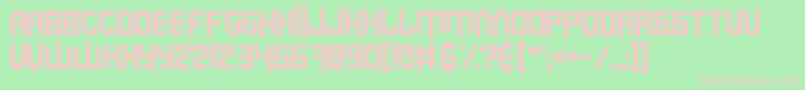 VirtualRave Font – Pink Fonts on Green Background