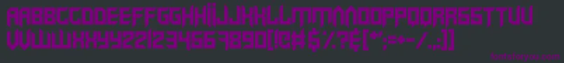 Шрифт VirtualRave – фиолетовые шрифты на чёрном фоне
