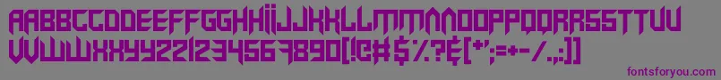 Шрифт VirtualRave – фиолетовые шрифты на сером фоне