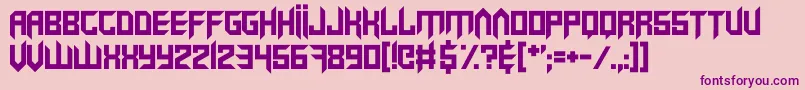 VirtualRave Font – Purple Fonts on Pink Background