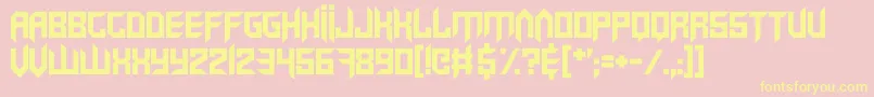 VirtualRave Font – Yellow Fonts on Pink Background