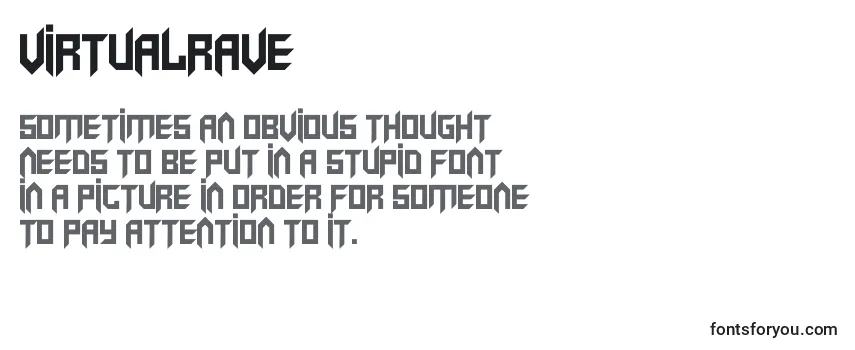 Review of the VirtualRave (42793) Font