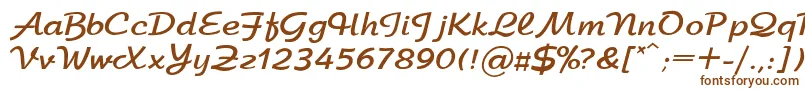 ArbatBoldRegular Font – Brown Fonts on White Background