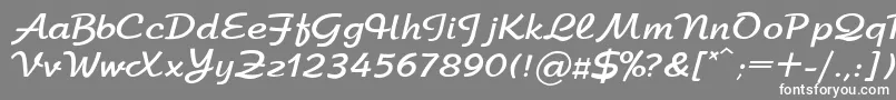 フォントArbatBoldRegular – 灰色の背景に白い文字