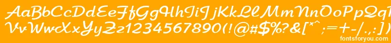 ArbatBoldRegular Font – White Fonts on Orange Background