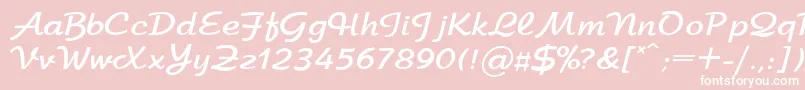 ArbatBoldRegular Font – White Fonts on Pink Background