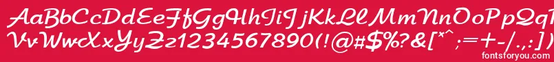 ArbatBoldRegular Font – White Fonts on Red Background