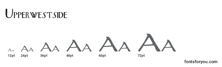 Upperwestside Font Sizes