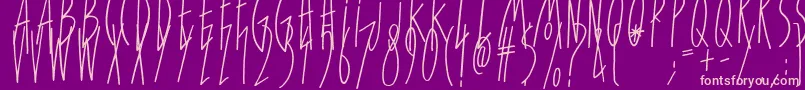 ForGirlsOnly Font – Pink Fonts on Purple Background