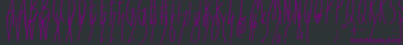 ForGirlsOnly Font – Purple Fonts on Black Background