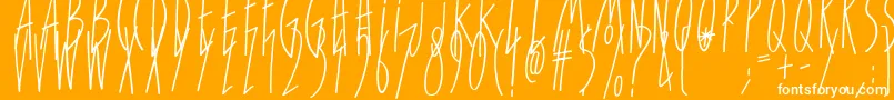 ForGirlsOnly Font – White Fonts on Orange Background