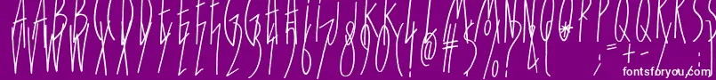 ForGirlsOnly Font – White Fonts on Purple Background