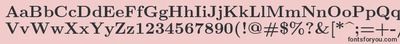 fuente Lmroman9Bold – Fuentes Negras Sobre Fondo Rosa