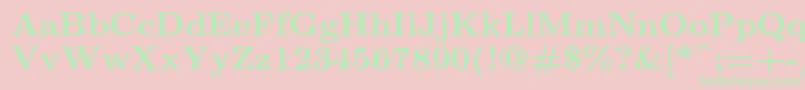 En savoir plus sur la police Lmroman9Bold Police Lmroman9Bold – polices vertes sur fond rose