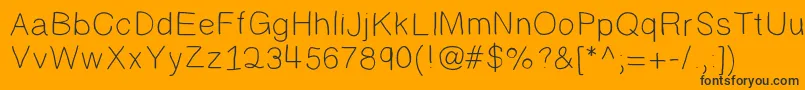 Randy Font – Black Fonts on Orange Background