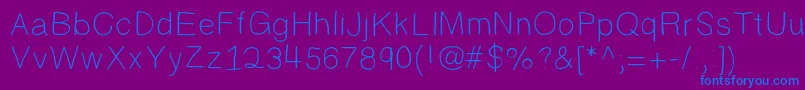 Randy Font – Blue Fonts on Purple Background