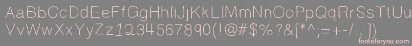 フォントRandy – 灰色の背景にピンクのフォント