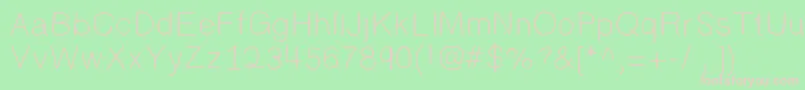 フォントRandy – 緑の背景にピンクのフォント