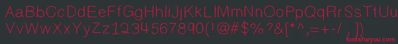 Randy Font – Red Fonts on Black Background