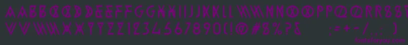 AlpineTypefaceA2Light Font – Purple Fonts on Black Background