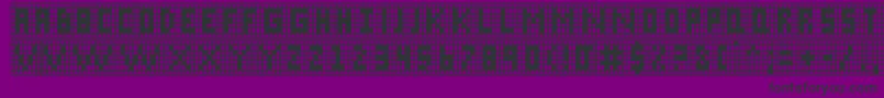 Xgrid Font – Black Fonts on Purple Background