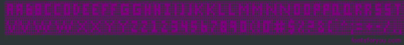 Xgrid Font – Purple Fonts on Black Background