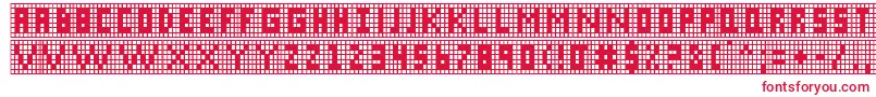 fuente Xgrid – Fuentes Rojas Sobre Fondo Blanco