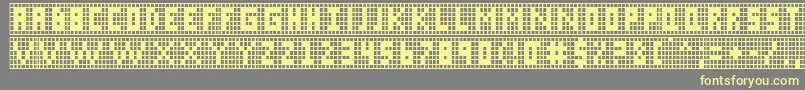 Xgrid Font – Yellow Fonts on Gray Background