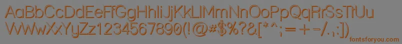 Lanepl Font – Brown Fonts on Gray Background
