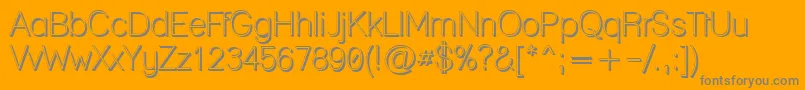 Lanepl Font – Gray Fonts on Orange Background