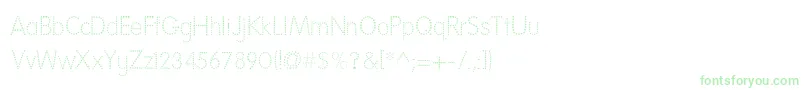 Police NationalFirstFontDotted – polices vertes